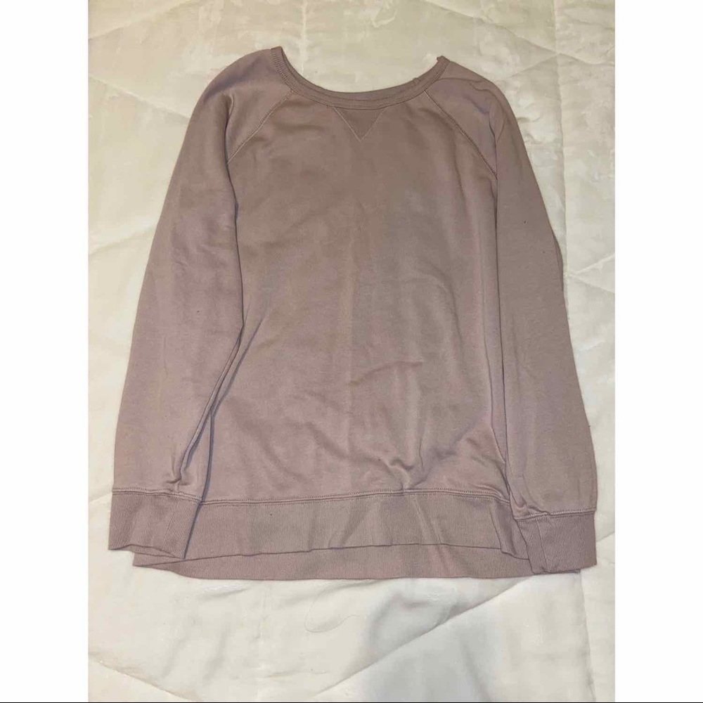 light pink crew neck